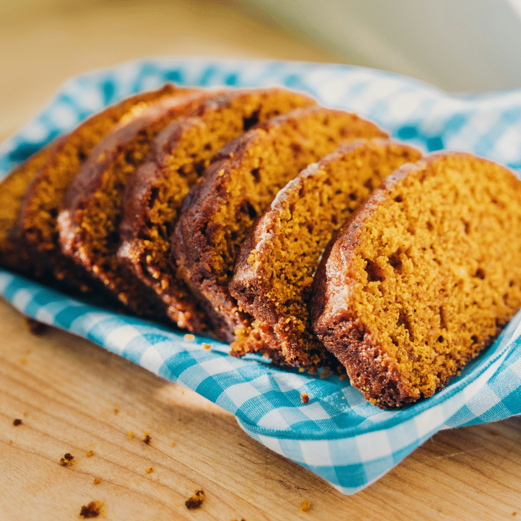 Moist Pumpkin Bread with Cream Cheese Frosting
