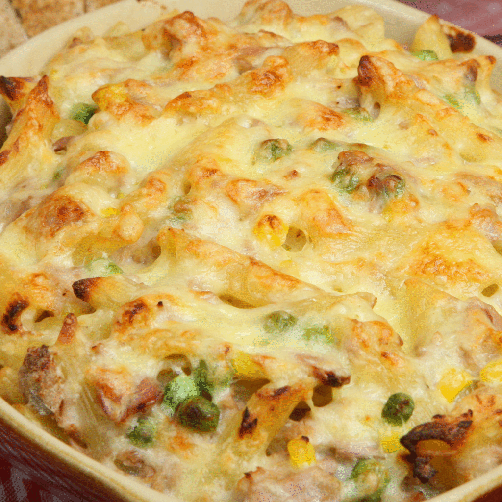 Classic Creamy Tuna Pasta Bake