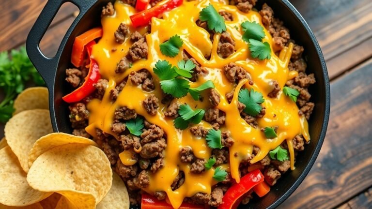 Cheesy Ground Beef Taco Skillet Recipe