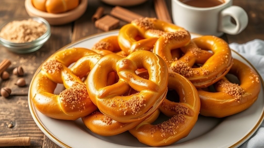 Soft Cinnamon Sugar Pretzels Recipe