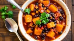 Sweet Potato & Black Bean Chili Recipe