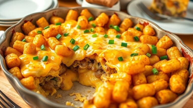 Crispy Tater Tot Breakfast Bake Recipe
