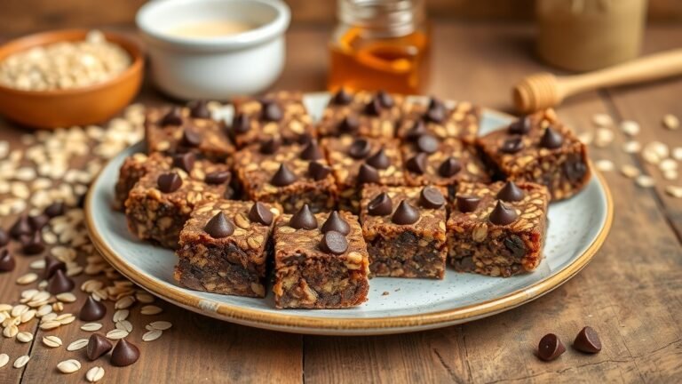 No-Bake Chocolate Oatmeal Bars Recipe