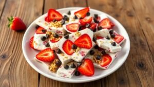 Strawberry Yogurt Bark Recipe