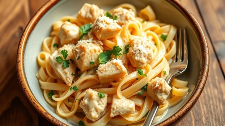Creamy garlic Parmesan chicken pasta recipe