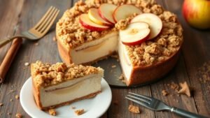Cozy Apple Crumble Cheesecake Recipe