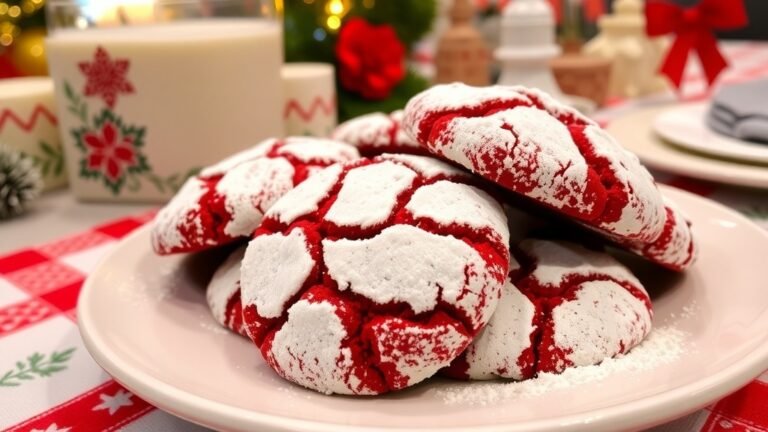 Soft & Chewy Red Velvet Crinkle Cookies Recipe