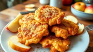 Healthy Air Fryer Apple Fritters Recipe