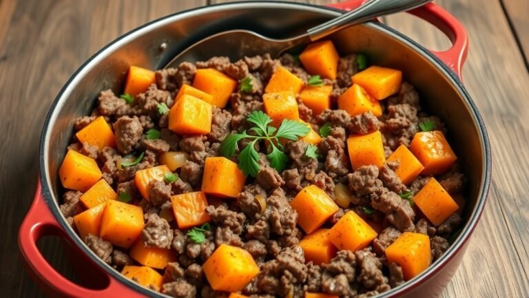 Ground Beef & Sweet Potato Skillet Recipe