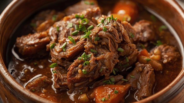 Tender Mississippi pot roast with gravy.